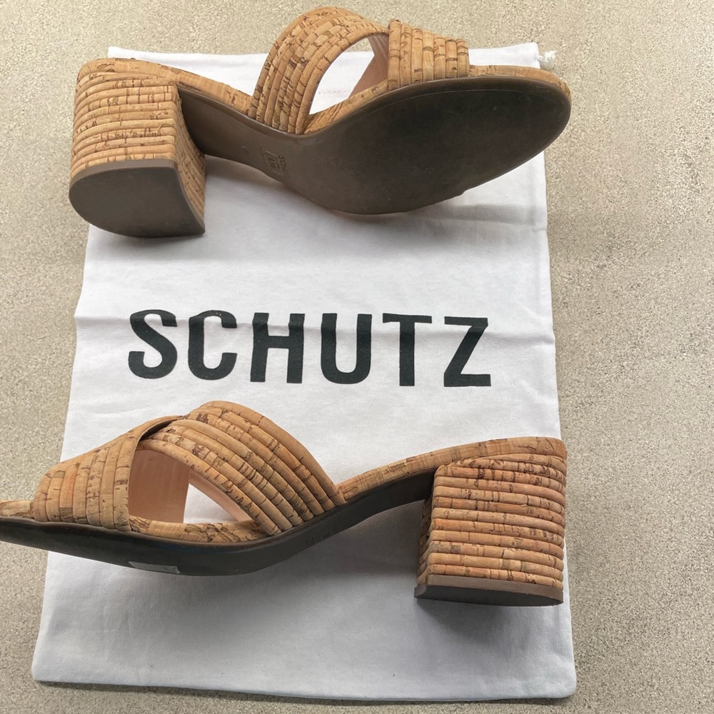 Worn once SHULTZ cork sandals 9.5